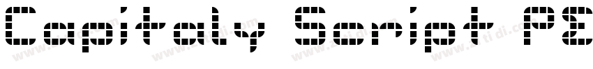 Capitaly Script PER字体转换